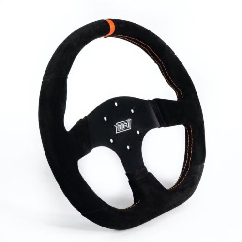 . MPI MPI-GT2-13 GT Model, D Shaped Suede Steering Wheel, Aluminum